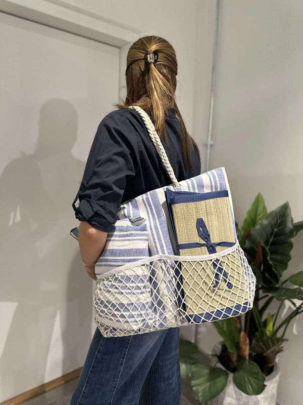 3-i-1 Strandveske Navy