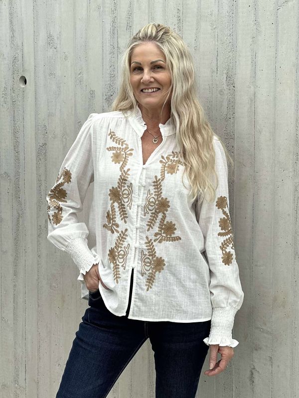 Sonja Bluse Brun