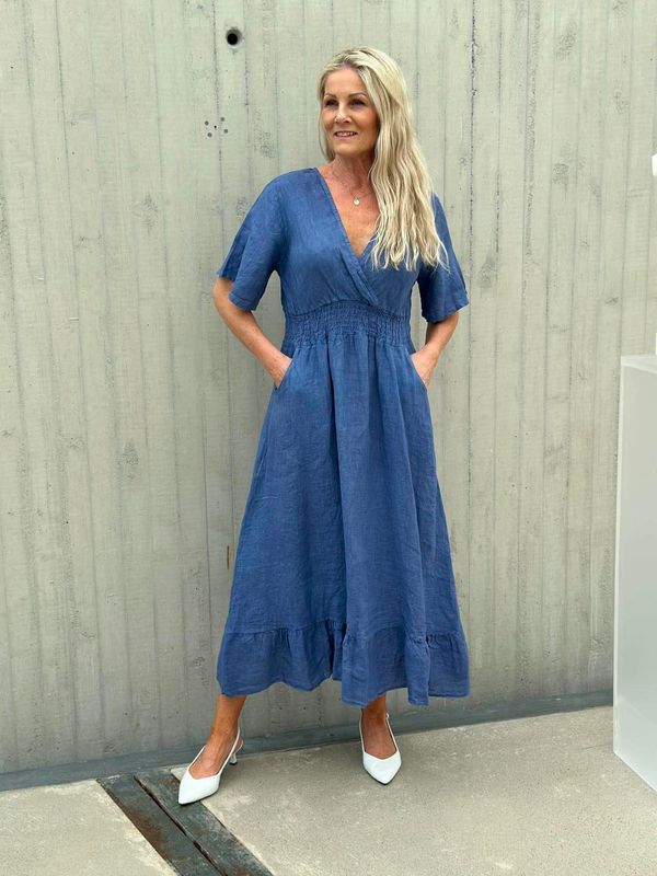 Daisy Linkjole Lang Blå