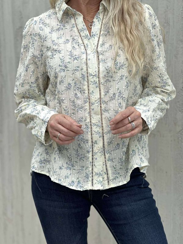 Larina Bluse Blå