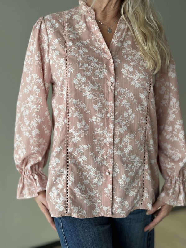 Carmen Bluse Rosa