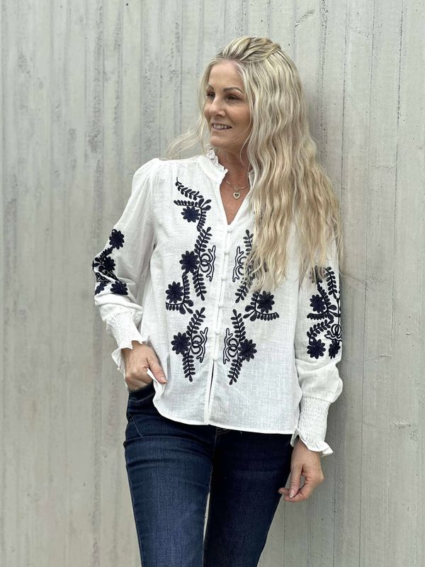 Sonja Bluse Marine 