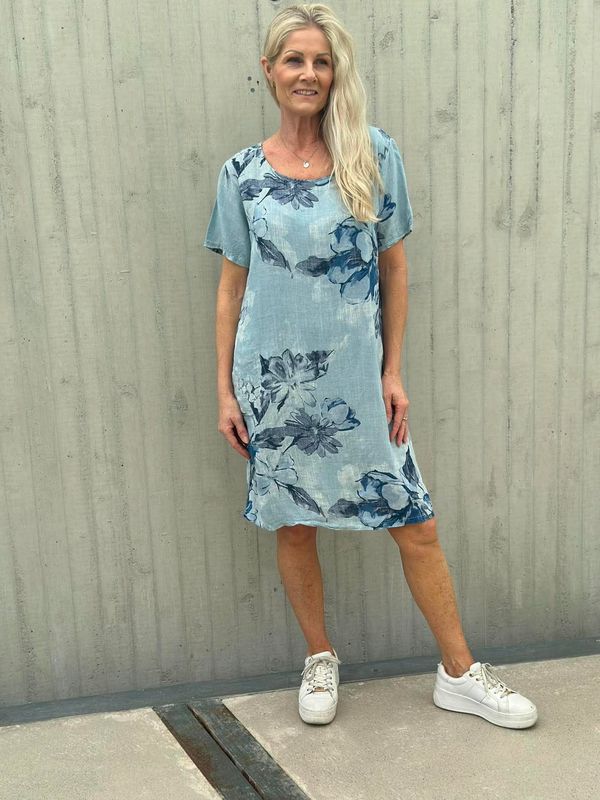 Linda Kjole Flora Lys Blå