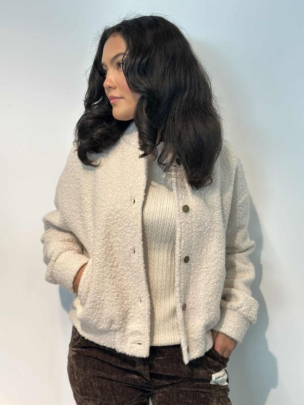 Nia Bomberjakke Beige