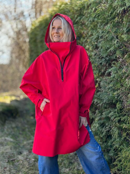 Hovedbilde Regnponcho Rød