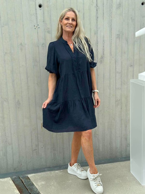 Pia Kjole Marine Blå