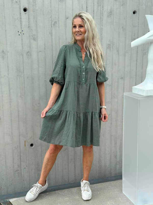 Pia Kjole Khaki Grønn