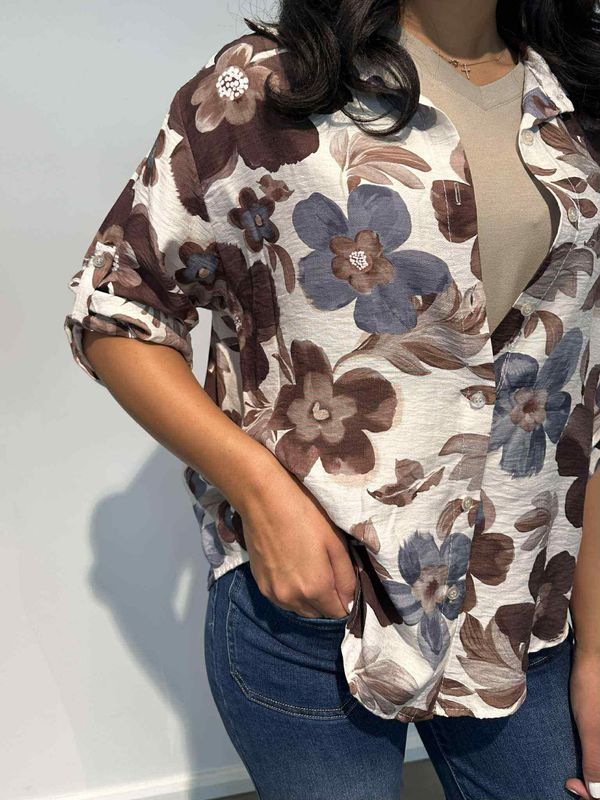 Laura Bluse Jeans Blå