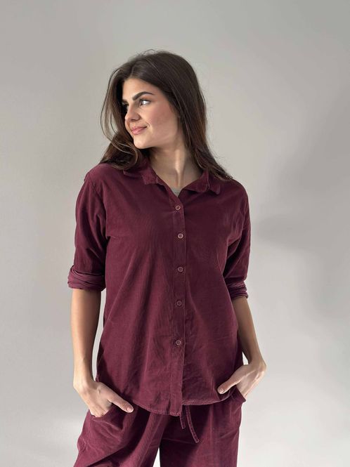 Hovedbilde Sia Cord Bluse Vinrød