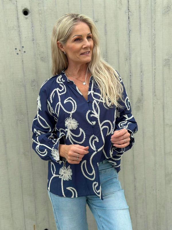 Telise Bluse Marine