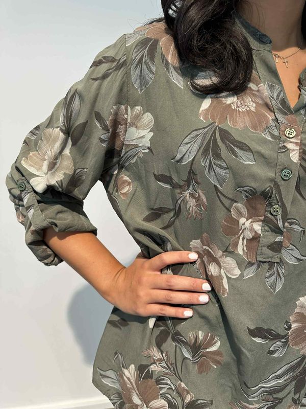 Thalia Skjortebluse Khaki Grønn