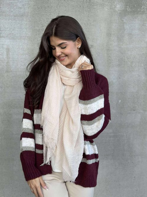 Hovedbilde Viskose Skjerf Beige 