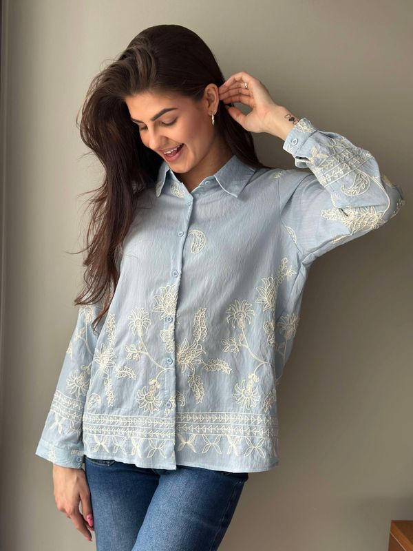 Sophia Bluse Blå