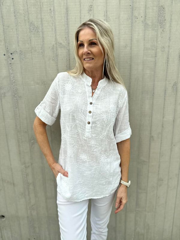 Melodi Bluse Hvit