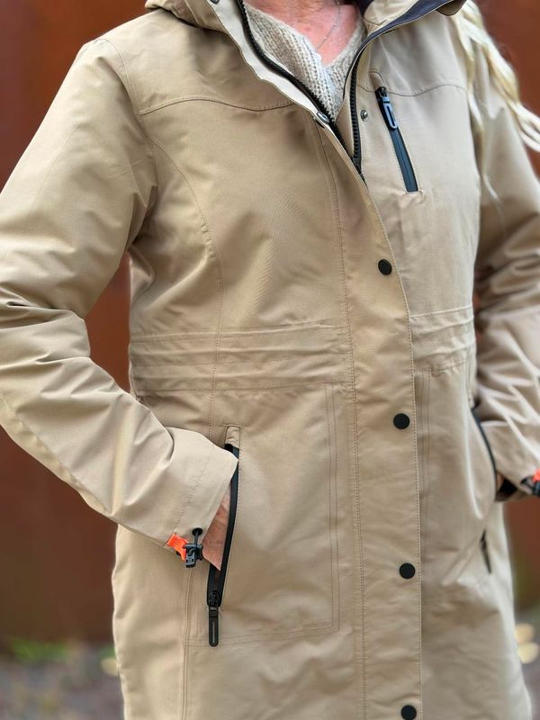 Alba Regnjakke Khaki