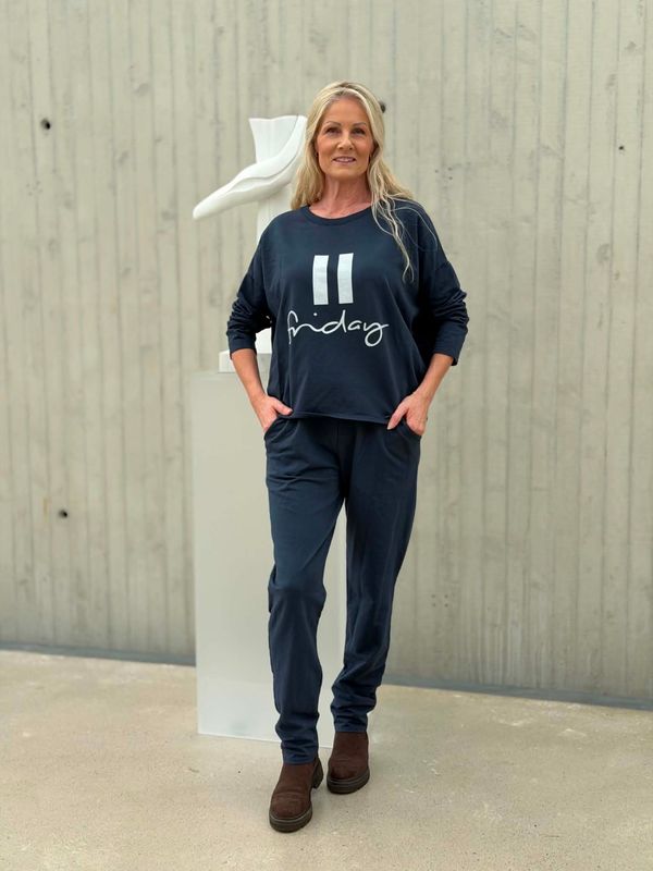 Friday Joggedress Marine Blå