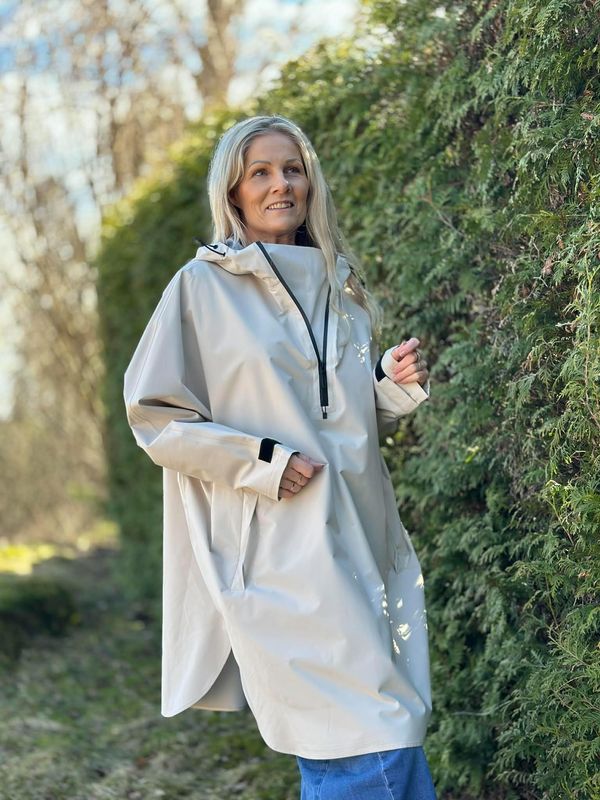 Regnponcho Beige