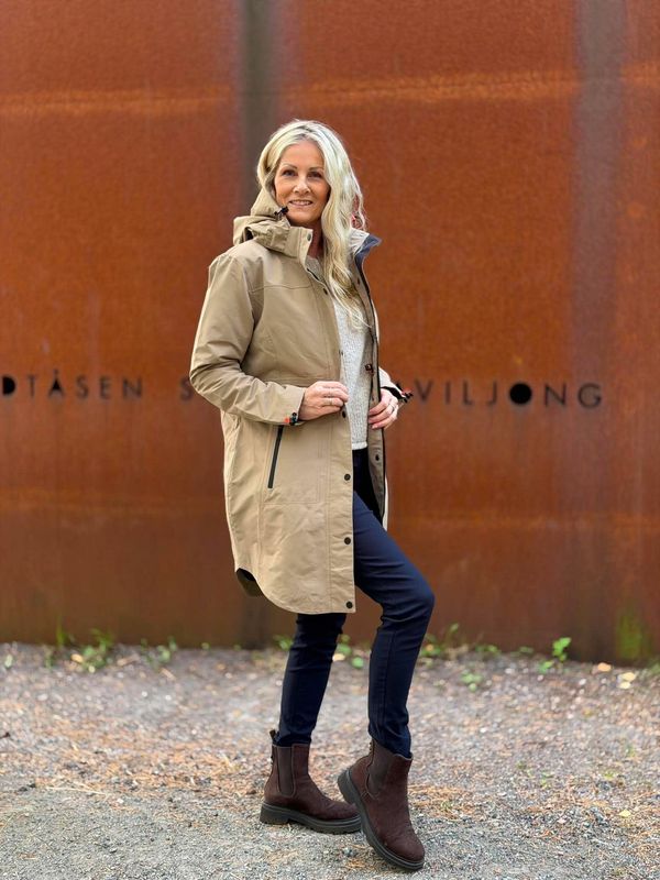 Alba Regnjakke Khaki