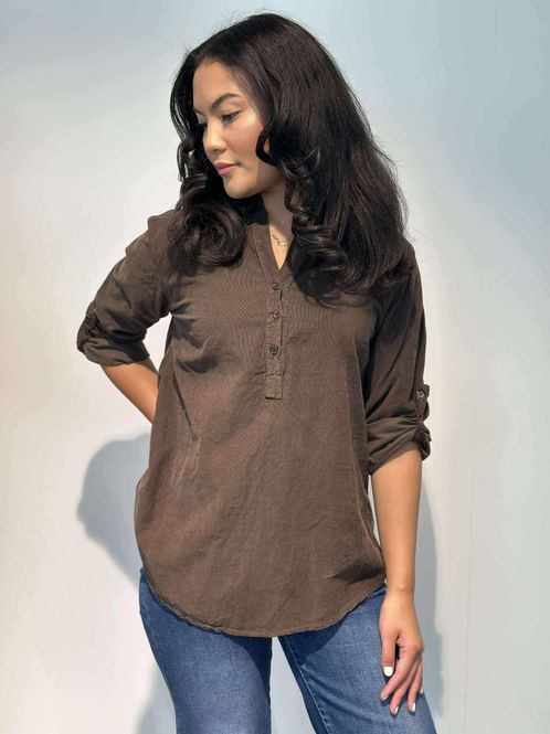 Hovedbilde Cord Skjortebluse Brun