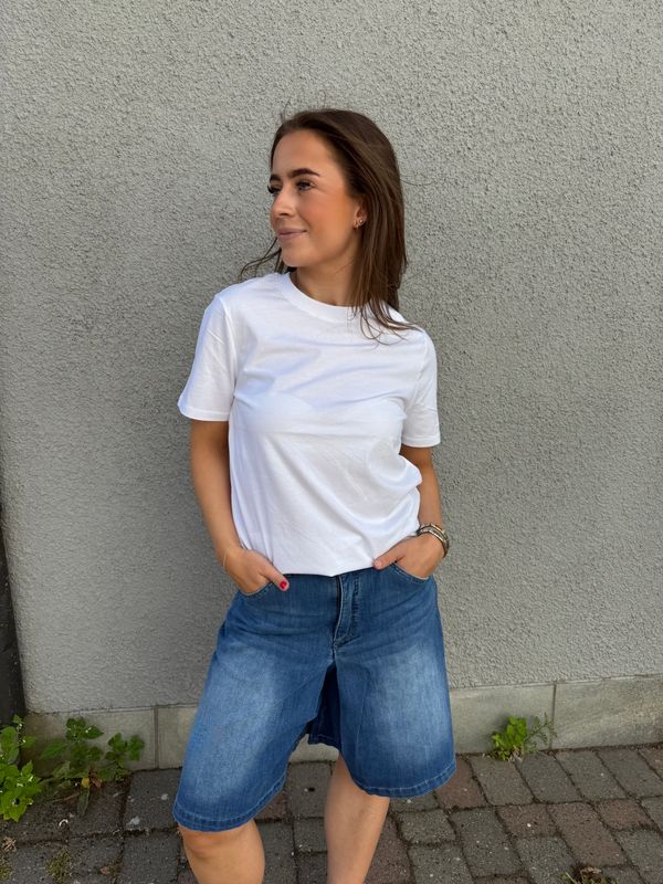 Wide Shorts Medium Wash