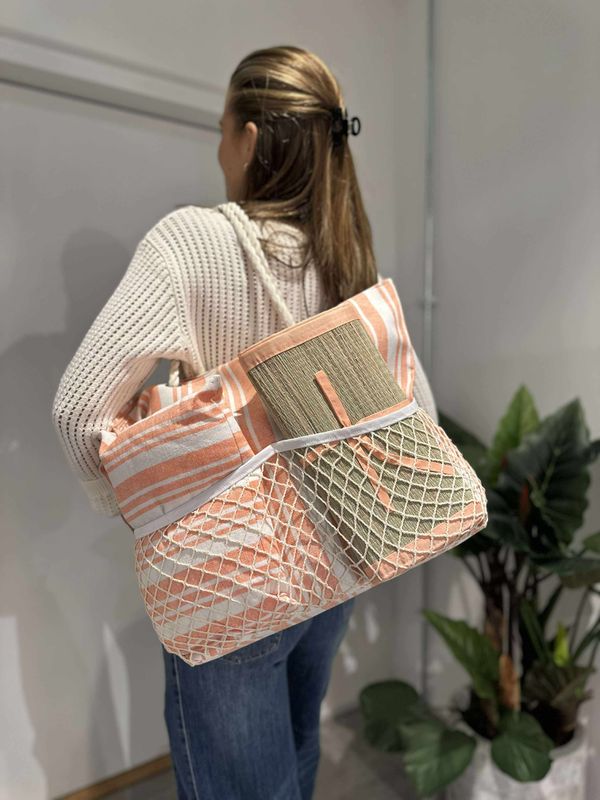 3-i-1 Strandveske Pink