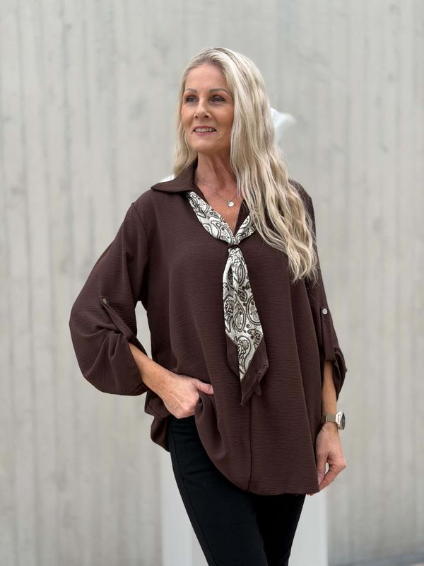 Mila Bluse Brun