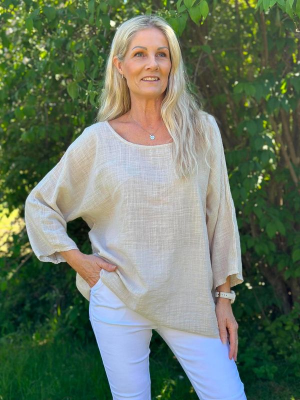 Linda Bluse Beige