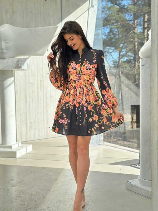 Zaria Dress Kort Sort
