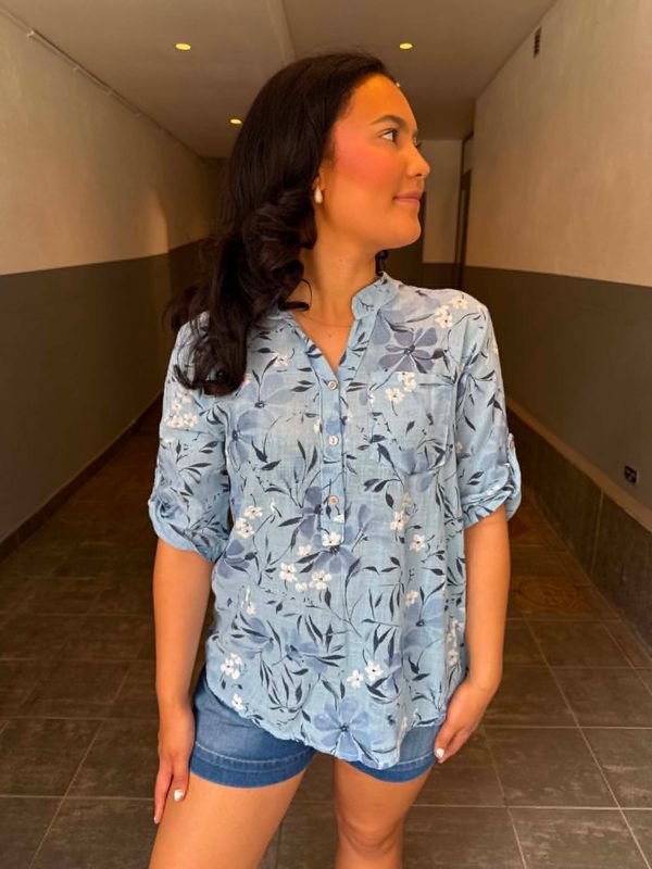 Anki Sommer Bluse Blå