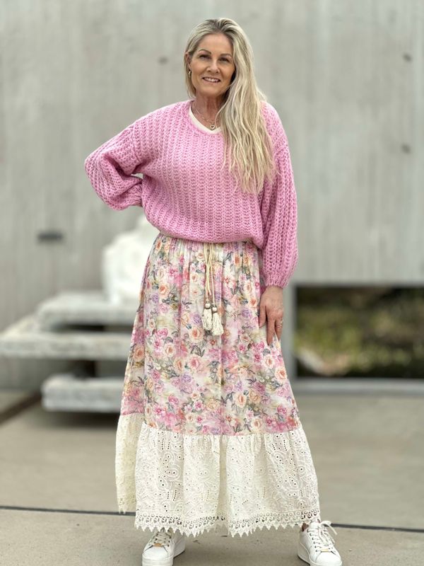 Florina Skjørt Rosa  