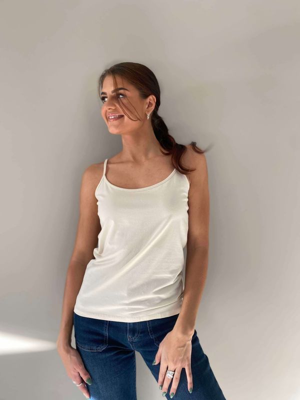 Pepper Basic Singlet Beige