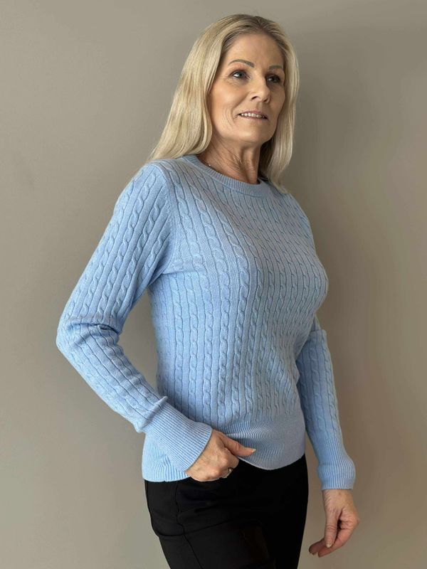 Maja Genser Lys Blå