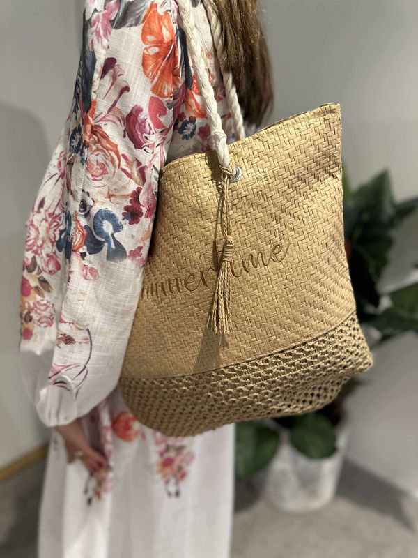 Strandveske Summertime Beige