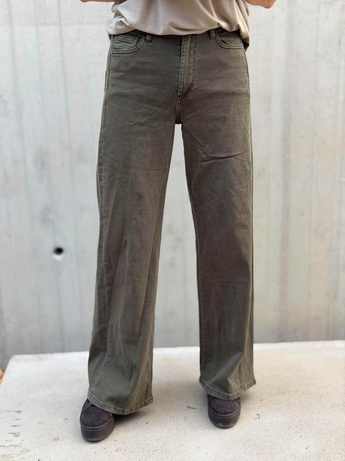 Hovedbilde 3D Jeans Wide Leg Grønn